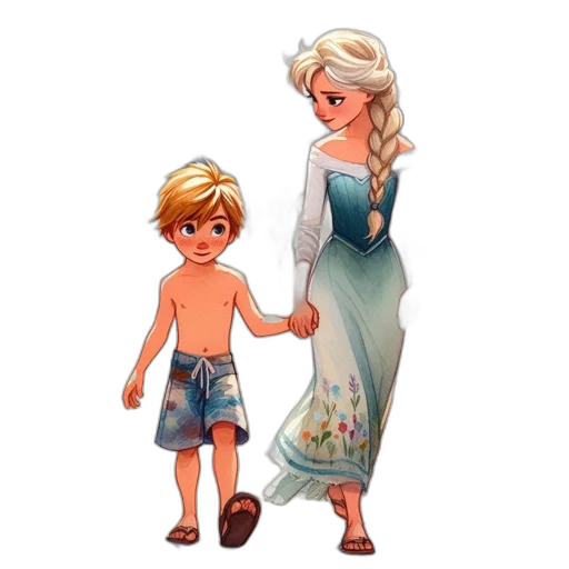 dress, concept art, pixel art, watercolor transparent PNG cut-out