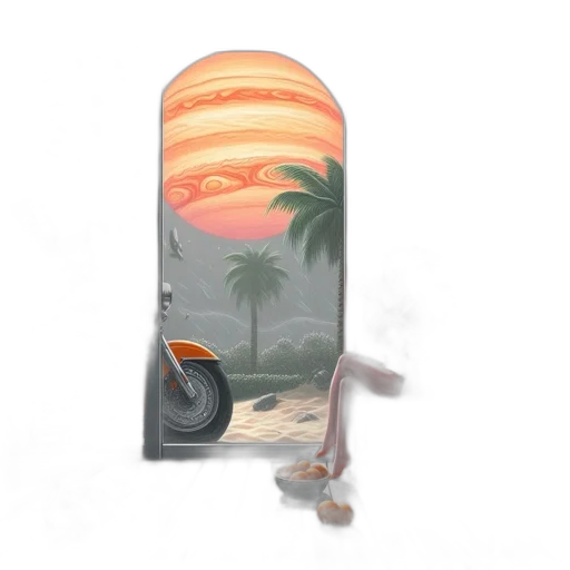 bottle, concept art, vaporwave, 3d render transparent PNG cut-out