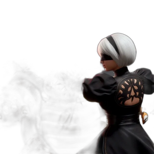 dress, weapon, mask, staff transparent PNG cut-out