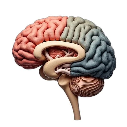 crown, hat, face, brain transparent PNG cut-out