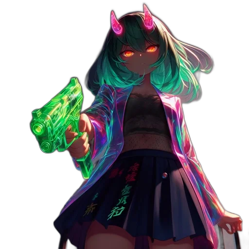 weapon, jacket, mask, staff transparent PNG cut-out