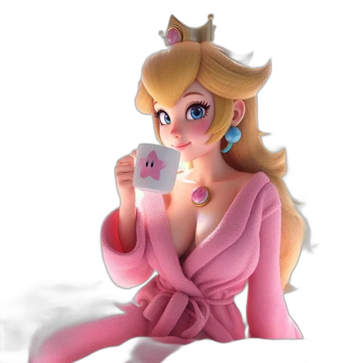 dress, crown, concept art, 3d render transparent PNG cut-out