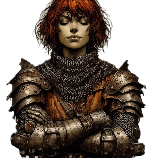 sword, face, staff, fantasy art transparent PNG cut-out