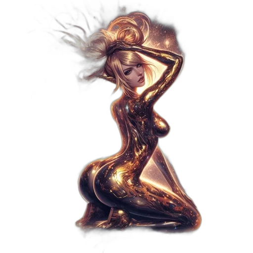 hair, jewelry, concept art, fantasy art transparent PNG cut-out