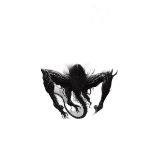 dragon, creature, mask, hair transparent PNG cut-out