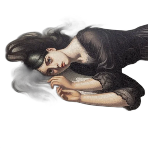 dress, mask, photorealistic, fantasy art transparent PNG cut-out