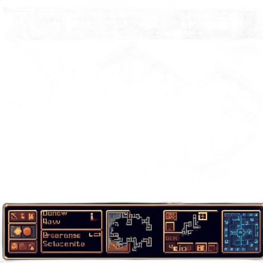 weapon, robot, staff, pixel art transparent PNG cut-out
