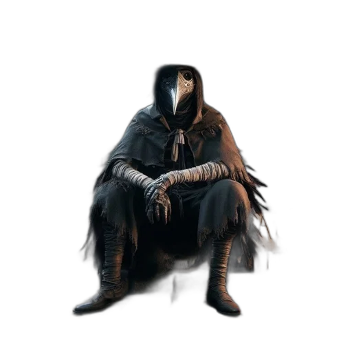 mask, creature, face, jacket transparent PNG cut-out