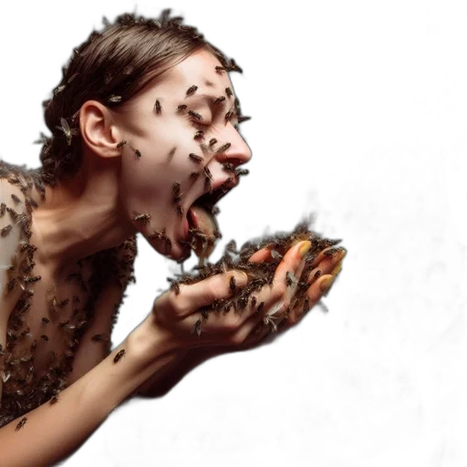 food, mask, face, creature transparent PNG cut-out