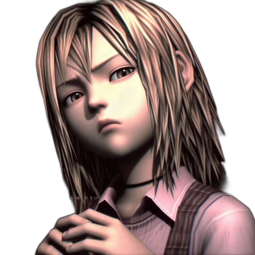 face, hair, creature, 3d render transparent PNG cut-out
