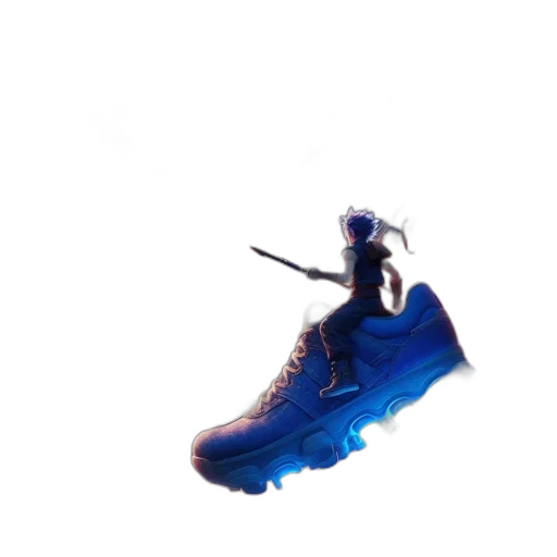 shoes, weapon, concept art, 3d render transparent PNG cut-out