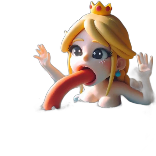 creature, crown, animal, 3d render transparent PNG cut-out