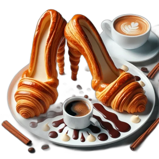 food, shoes, photorealistic, 3d render transparent PNG cut-out