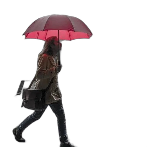 umbrella, jacket, hat, 3d render transparent PNG cut-out