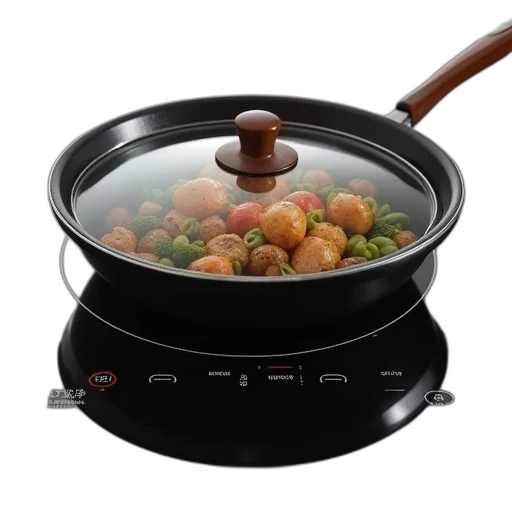 food, 3d render, induction, cooktop transparent PNG cut-out