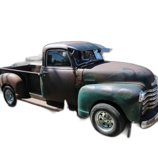 car, 3d render, photorealistic, old transparent PNG cut-out