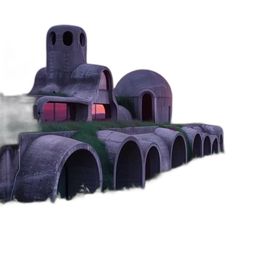 car, building, robot, weapon transparent PNG cut-out