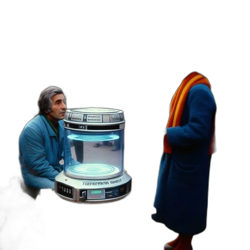 robot, furniture, jacket, hat transparent PNG cut-out