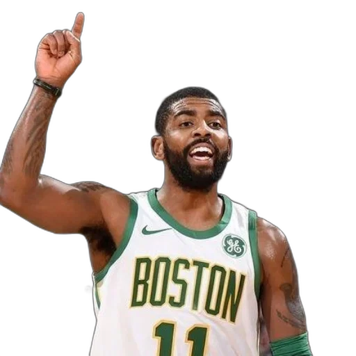 kyrie, irving, celebrates, boston transparent PNG cut-out