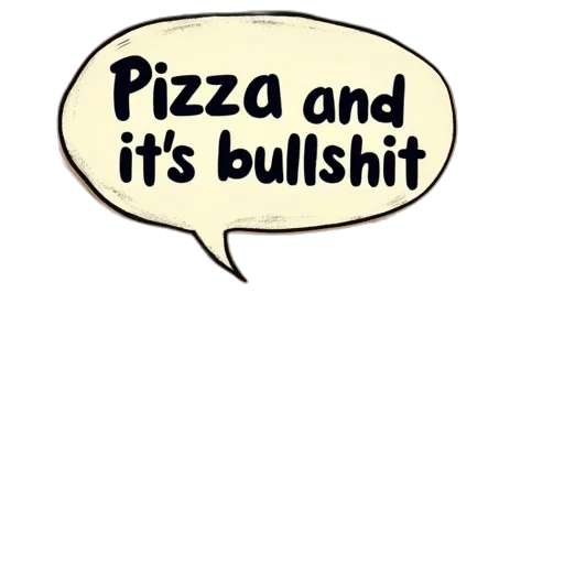 food, comic book art, slice, pizza transparent PNG cut-out