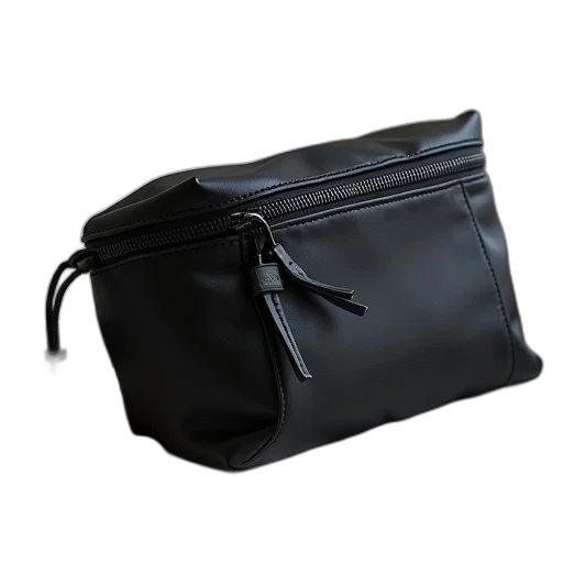 3d render, black, waistbag, first transparent PNG cut-out