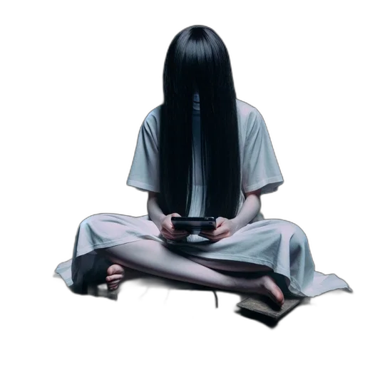 hair, mask, staff, sword transparent PNG cut-out