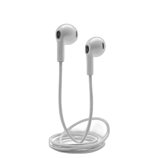 3d render, pair, white, earbuds transparent PNG cut-out