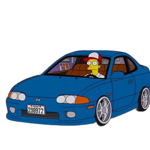 car, hat, cartoon, 3d render transparent PNG cut-out