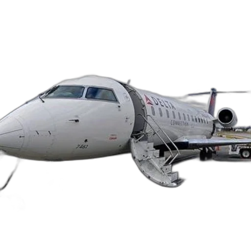 3d render, delta, connection, airplane transparent PNG cut-out