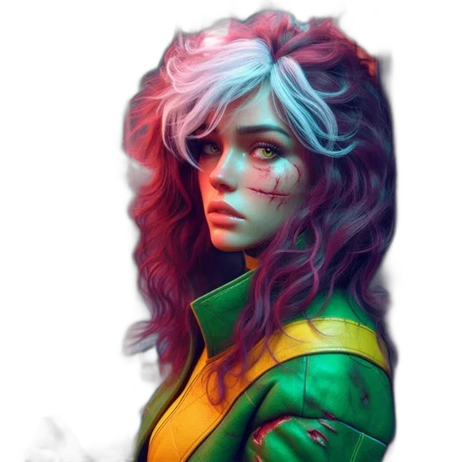 dragon, face, jacket, fantasy art transparent PNG cut-out