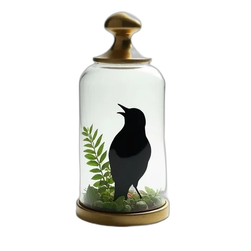bottle, animal, photorealistic, 3d render transparent PNG cut-out