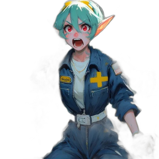staff, jacket, weapon, creature transparent PNG cut-out