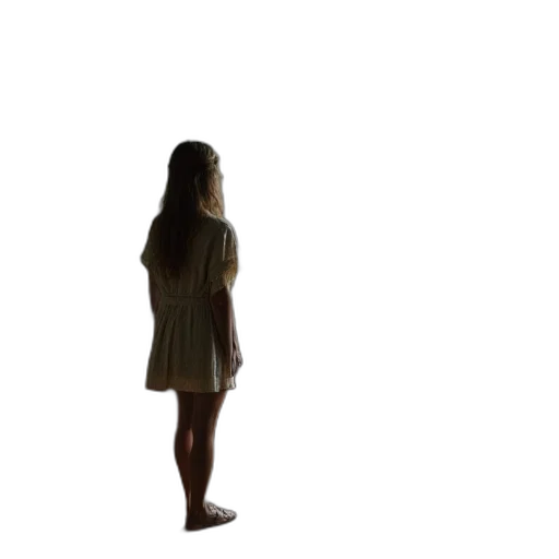 dress, jacket, hair, robot transparent PNG cut-out