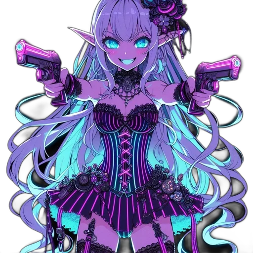 staff, dress, robot, weapon transparent PNG cut-out