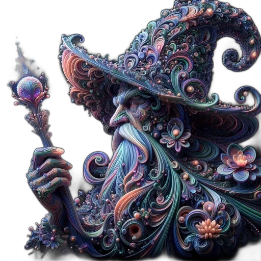 staff, mask, hat, dragon transparent PNG cut-out