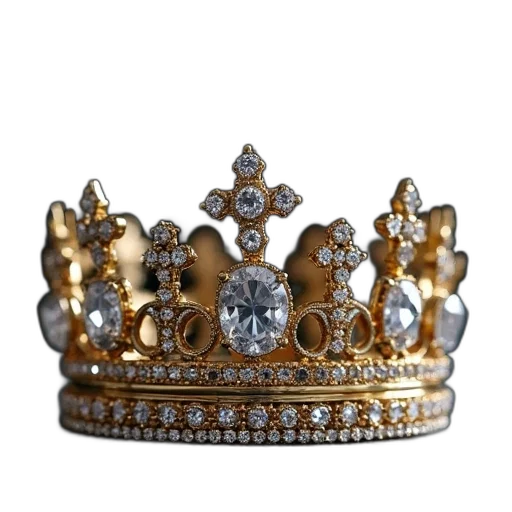 crown, jewelry, hat, staff transparent PNG cut-out