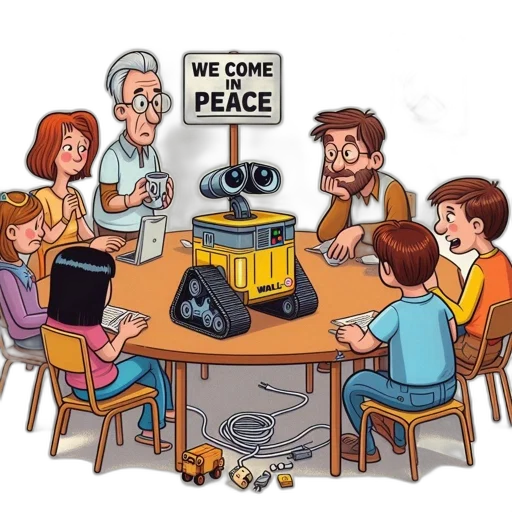 robot, weapon, furniture, concept art transparent PNG cut-out