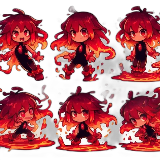 pixel art, concept art, anime, fantasy art transparent PNG cut-out