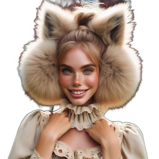 hat, mask, jacket, face transparent PNG cut-out