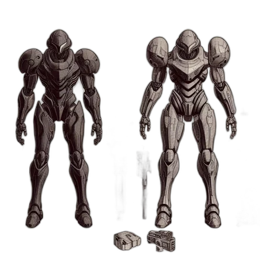 robot, concept art, 3d render, fantasy art transparent PNG cut-out
