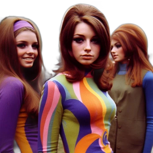 hair, dress, outer space, three transparent PNG cut-out
