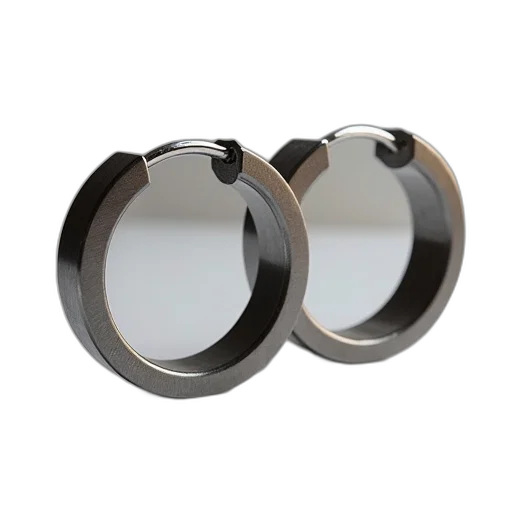 jewelry, 3d render, titanium, hoop transparent PNG cut-out