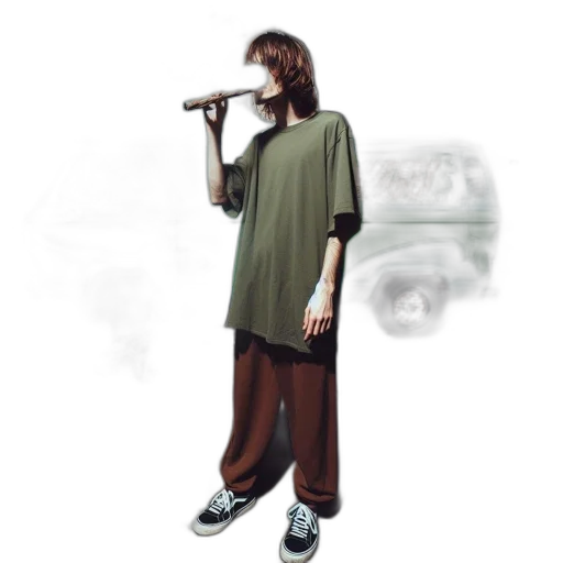 dress, jacket, staff, face transparent PNG cut-out
