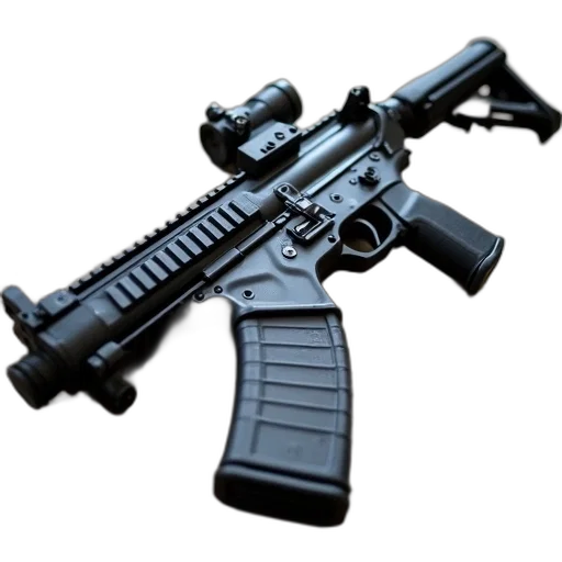 weapon, 3d render, photorealistic, pixel art transparent PNG cut-out
