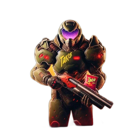 weapon, robot, mask, creature transparent PNG cut-out