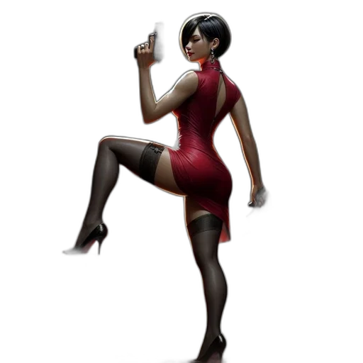 staff, dress, concept art, 3d render transparent PNG cut-out