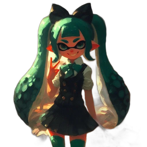 dress, mask, staff, weapon transparent PNG cut-out