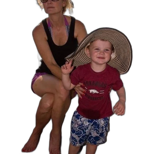 hat, umbrella, photorealistic, beach transparent PNG cut-out
