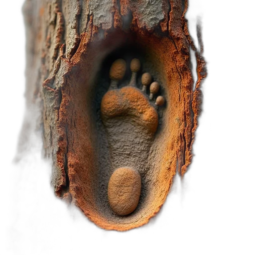 shoes, face, tree, creature transparent PNG cut-out