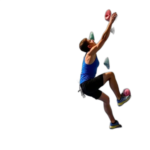 shoes, person, climbing, wall transparent PNG cut-out